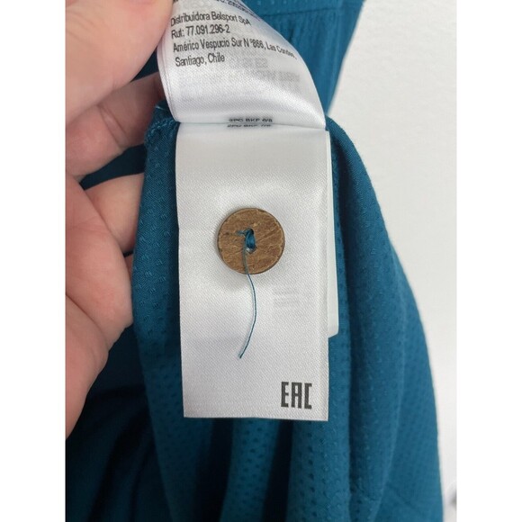 Roxy Dream Sz XS Spaghetti Strap Midi Dress Teal Sleeveless Tiered V-Neck NWT - Picture 15 of 16